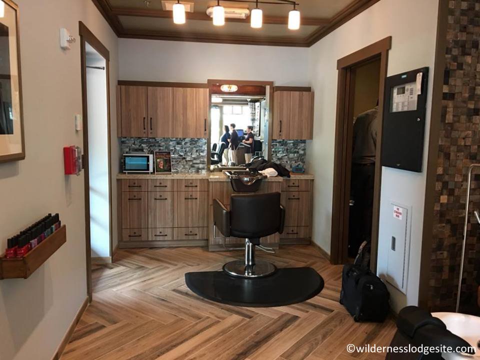 Interior of salon